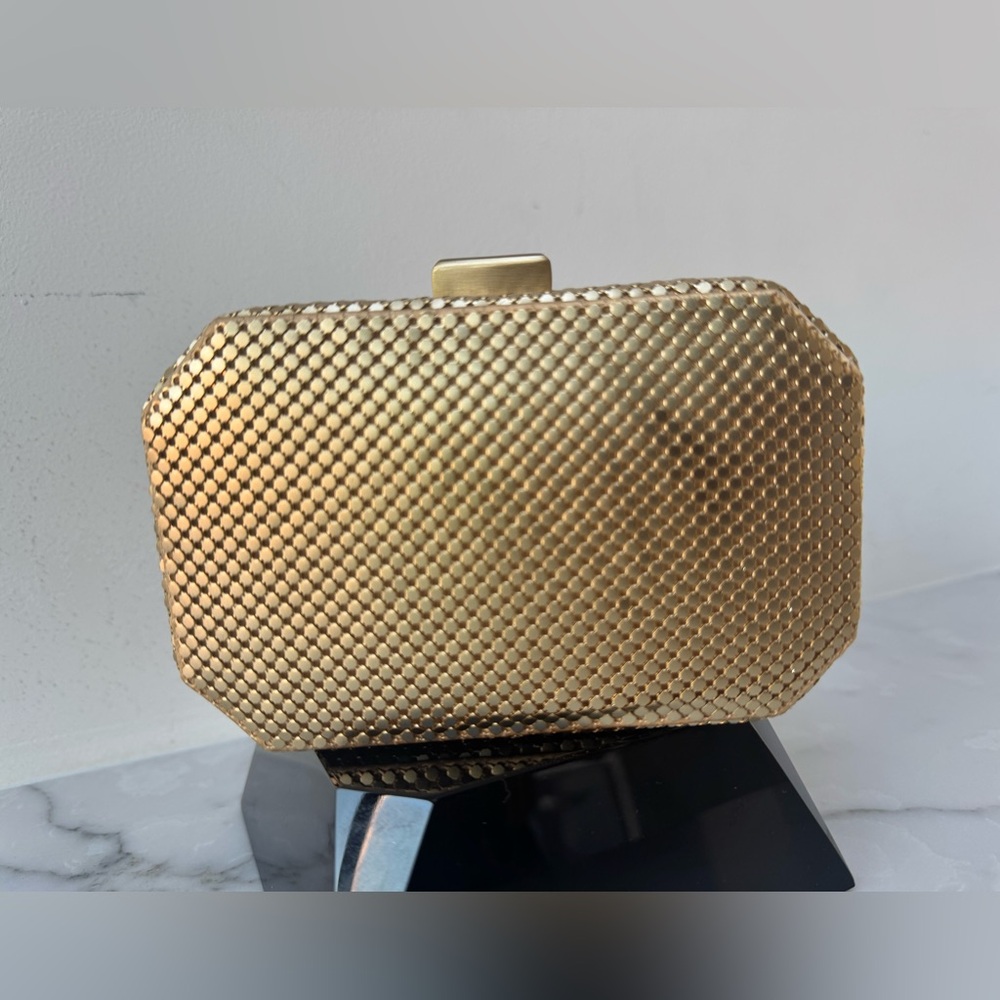 Whiting & Davis gold 
Metal Minaudière vintage evening - Picture 15 of 16